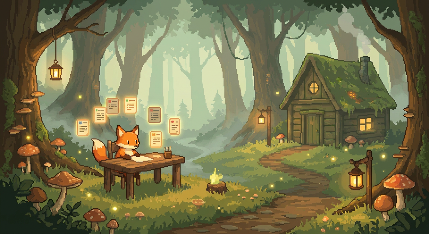Todo.game — cozy fox task board